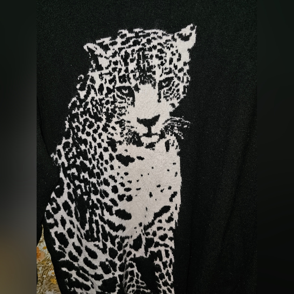 Leopard Sweater Dress - Picture 2 of 6